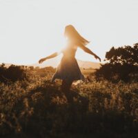 Woman in a field